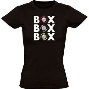 Box Box Box Dames T-shirt - zandvoort - pitstop - banden