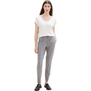 Tom Tailor Dames Chino Broek JERSEY LOOSE ANKLE comfort/relaxed Grijs 34W / 30L Volwassenen