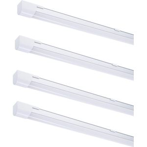 Indoor LED TL Verlichting set 120 cm - Compleet armatuur incl. LED TL buis - 4PACK