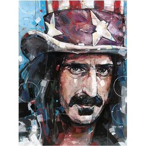 Passionforart.eu Poster - Frank Zappa - 30 X 40 Cm - Multicolor