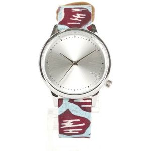 Vlisco x Komono Capsule Collection Estelle Silver Dameshorloge 36mm