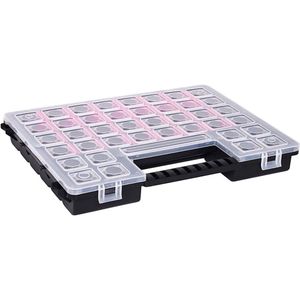 vidaXL Assortimentendoos - Assortimentendozen - Assortimentenkoffer - Assortimentenkoffers - Assortimentsdozen 5 st met verdelers 385x283x50 mm kunststof