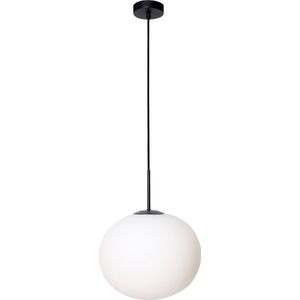 Hanglamp Elisa wit met zwarte pendel
