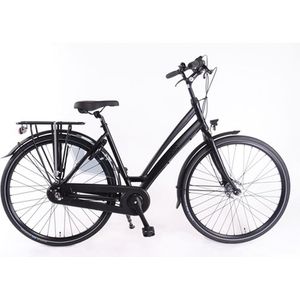 Aldo 28 inch c7 fiets alu ds50 mat zwart 7v rollerbrake