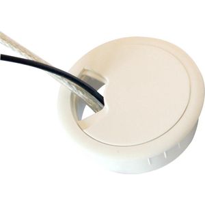 Kabeldoorvoer Kunststof - 60 mm - Wit