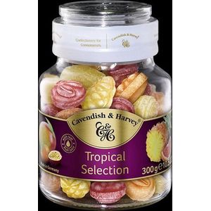 Cavendish & Harvey Snoeppot Tropical zuurtjes 6 x 300 gram