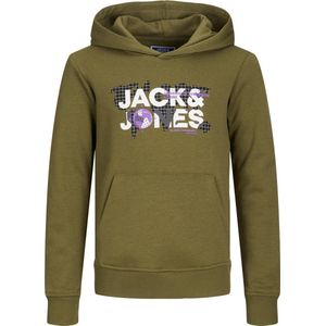 Jack & Jones Junior Trui Jcodust Sweat Hood Sn Jnr 12241029 Olive Branche Mannen Maat - W140