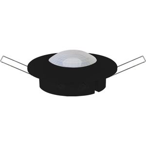 Bewegingssensor PIR - Kozolux - 6m - Max 300W - 360D - Inbouw - Rond - Zwart