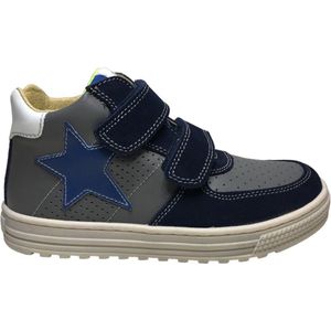 Naturino - Hess High - mt 34 - velcro's blauwe ster lederen hoge sneakers - Grijs navy