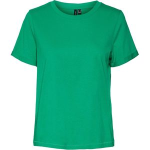 Vero Moda T-shirt Vmpaula S/s T-shirt Noos 10243889 Bright Green Dames Maat - S