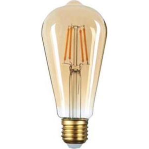 E27 LED filament dimbaar 6W ST64 Edison lamp - Warm wit licht - Verre - Wit - SILUMEN