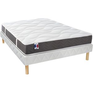 DREAMEA Set bedbodem en matras 100% latex met 5 comfortzones VICTOIRE van DREAMEA - 140 x 190 cm L 190 cm x H 30 cm x D 140 cm