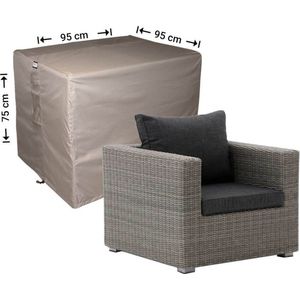 Raffles Covers Tuinstoelhoes - 95 x 95 H: 75 cm - RLC95straight - Waterdicht - Ademend - UV-bestendig - Elastisch rijgkoord - Beschermhoes tuinmeubelen