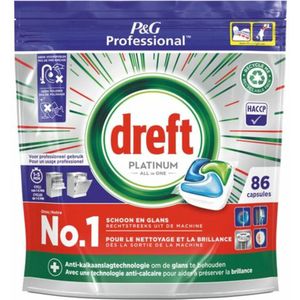 Dreft Professional Platinum All-in-One 3x86 Stuks