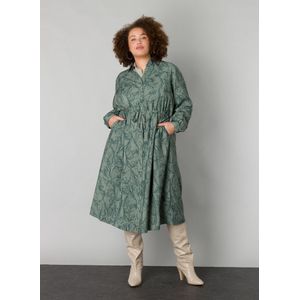 YESTA Sari One pieces - Greyed Army/Dark Pin - maat 3(52)