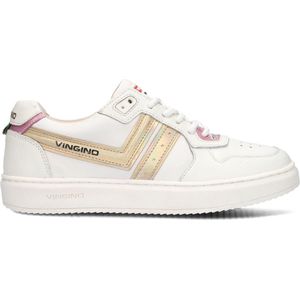 Vingino Odette Low Sneakers - Leren Sneaker - Meisjes - Wit - Maat 32