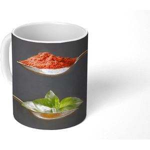 Mok - Italiaanse kruiden op lepels - 350 ML - Beker