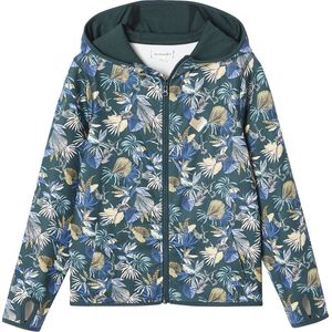 Vertbaudet Sport sweatshirt met rits en bloemenprint in technisch materiaal