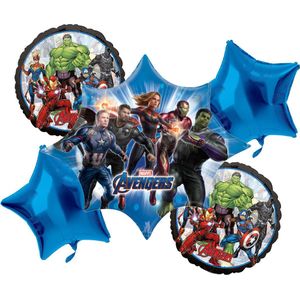 Amscan – The Avengers Endgame – Ballon set – 5-Delig – Helium ballon – Folieballon – Versiering - Kinderfeest.