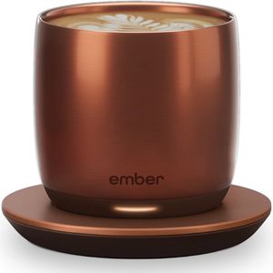 Ember Cup Coffee Cup - Smart Mug met Mobiele App - Cup Warmer - Espresso Koffiekop met Instelbare Temperatuur - Krasbestendige Theemok & Koffiemok - Cadeau voor Koffieliefhebbers - 178 ML - Koper