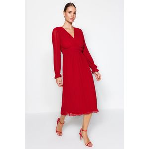 Trendyol Dusty Rose Riem Effen Maxi Geweven Jurk Twoaw24El00478