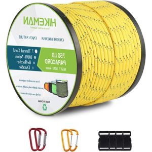750 nylon touw 4 mm parachutekoord - scheurvast kernmanteltouw - 50 m - armband en halsband - goud