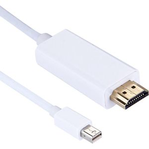 By Qubix Mini DisplayPort Male naar HDMI kabel - 3 meter - Thunderbolt naar HDMI - Wit