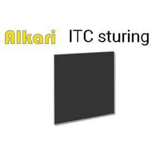 Infrarood Metaal Krijtbord verwarming met ITC Sturing voor Tiny Houses 500 Watt | 40,0 x 120,0 x 2,0 cm | Zwart met thermostaat