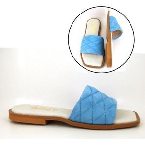 Stravers - Platte Slippers met Vierkante Neus Maat 34 Dames Kleine Maten Schoenen