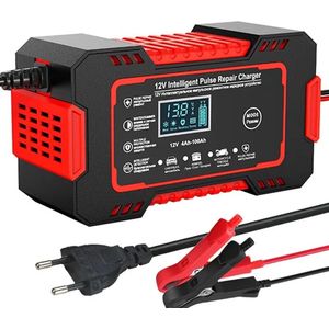 DiverseGoods 12V 6A Fast Charge Auto Acculader - Ideaal voor Auto's en Motorfietsen