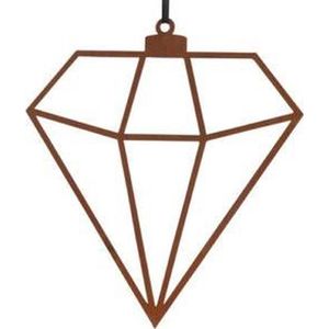 DIAMANT ROESTIGE HANGER KERST DECORATIE - PLUTO PRODUKTER