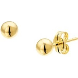 House of Jewels - 4mm Bolletjes Oorknoppen 925 Zilver - Verguld