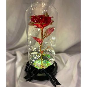 AG Luxurygifts- galaxy rose - cadeau - flower box - rozen - Moederdag -  voor haar - luxe - verrassing - glas -  valentijnsdag