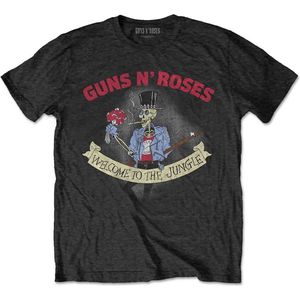 Guns N' Roses - Skeleton Vintage Heren T-shirt - M - Zwart