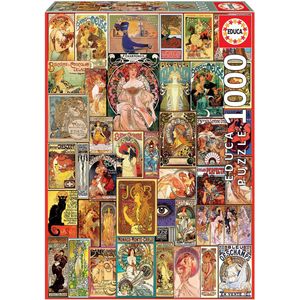 EDUCA - puzzel - 1000 stuks - ART NOUVEAU