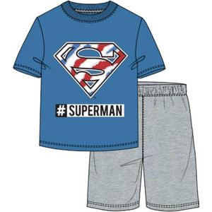 Superman pyjama - korte mouw - maat 128 / 8 jaar