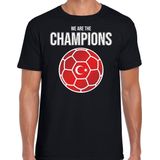 Turkije EK/ WK supporter t-shirt we are the champions met Turkse voetbal zwart heren XL