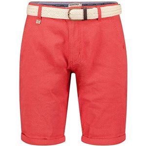 Geographical Norway Chino Bermuda Met Stretch Podex Red - 3XL
