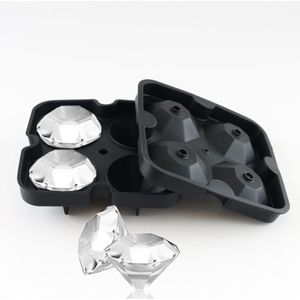 ijsblokjes vorm diamant zwart 2 stuks - ijsblokjes - ijsblokjes vormpjes - ijsvormpjes - ijsblokjesvorm met deksel - ijsblokjes machine - ijsblokjes maker - Cave & Garden