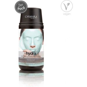CASMARA HYDRA ALGAE PEEL-OFF MASK | Alle huidtypes | Speciaal voor  rijpere huid | Gezichtsmasker | Unisex formule | Gel met powder | 2 Mask + 1 Ultra-firming Moisturizing Ampoule 4 ml