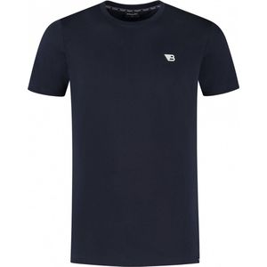 Ballin Amsterdam - Heren Regular fit T-shirts Crewneck SS - Dark Blue - Maat L