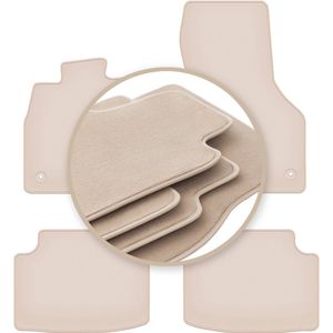 PREMIUM beige matten voor: Skoda Octavia III liftback, sedan, variant, stationwagen 2012-2020