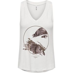 ONLY ONLLINNEA S/L ART TOP BOX JRS Dames T-shirt - Maat M