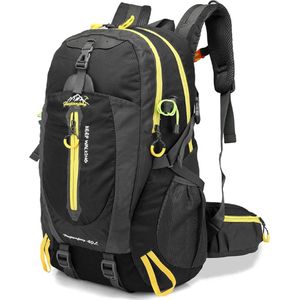 Avoir Avoir®-Backpack - Hiking - Camping- Sport - 40L-rugzak - Zwart - Duurzaam, Lichtgewicht en Compact - Nylon - 52x33x20cm