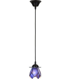 Art Deco Trade - Tiffany Hanglamp aan snoer ''Blue Lotus''