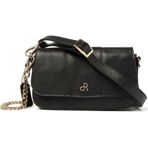 dR Amsterdam Schoudertas | Schoudertas dames | Crossbody tas dames | Handtassen dames | Leren schoudertas | Mint - 1103742 Black