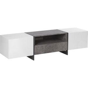TV-meubel LED RUSSEL Grijs beton-effect