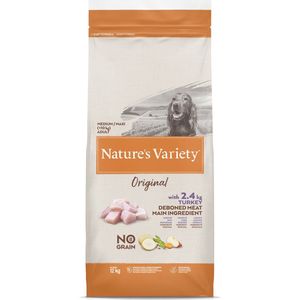 Nature's Variety - Original Adult Medium Maxi Turkey No Grain Hondenvoer.