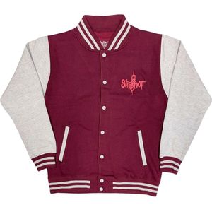 Slipknot - 9 Point Star Varsity jacket - XL - Rood/Grijs