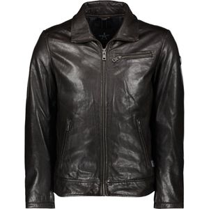 Donders Jas Leather Jacket 52434 Dark Brown 599 Mannen Maat - 50